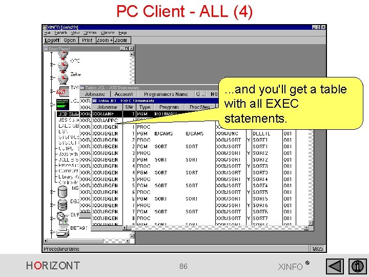 PC Client - ALL (4) . . . and you'll get a table with PC Client - ALL (4) . . . and you'll get a table with