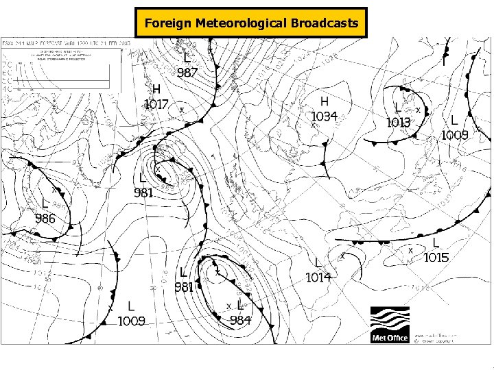 Foreign Meteorological Broadcasts 