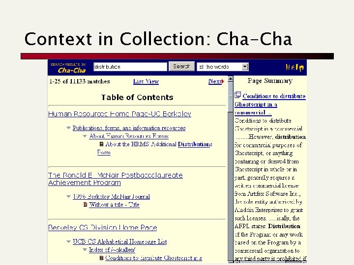 Context in Collection: Cha-Cha 