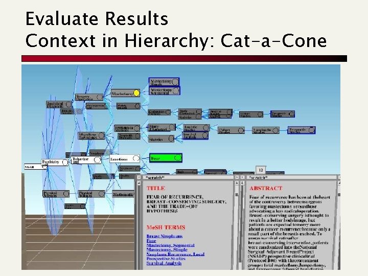 Evaluate Results Context in Hierarchy: Cat-a-Cone 