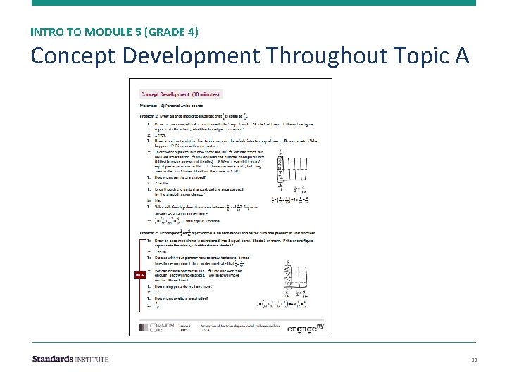 INTRO TO MODULE 5 (GRADE 4) Concept Development Throughout Topic A 33 