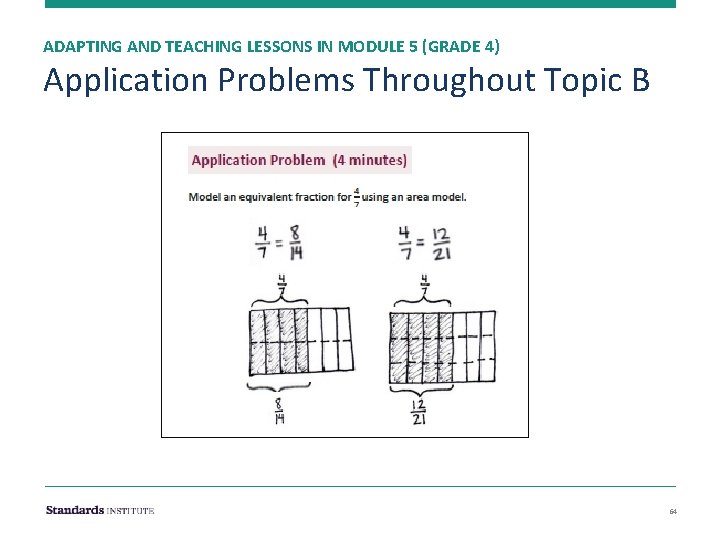 ADAPTING AND TEACHING LESSONS IN MODULE 5 (GRADE 4) Application Problems Throughout Topic B