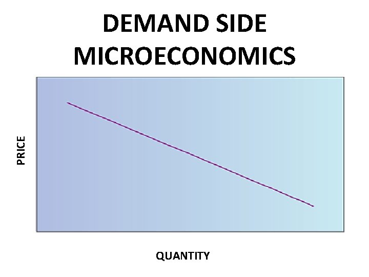 PRICE DEMAND SIDE MICROECONOMICS QUANTITY 