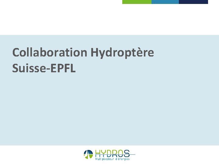 Collaboration Hydroptère Suisse-EPFL 
