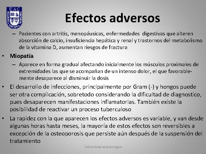 Efectos adversos – Pacientes con artritis, menopáusicas, enfermedades digestivas que alteren absorción de calcio, Efectos adversos – Pacientes con artritis, menopáusicas, enfermedades digestivas que alteren absorción de calcio,