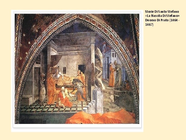 Storie Di Santo Stefano «La Nascita Di Stefano» Duomo Di Prato (1464 1467) Storie Di Santo Stefano «La Nascita Di Stefano» Duomo Di Prato (1464 1467)