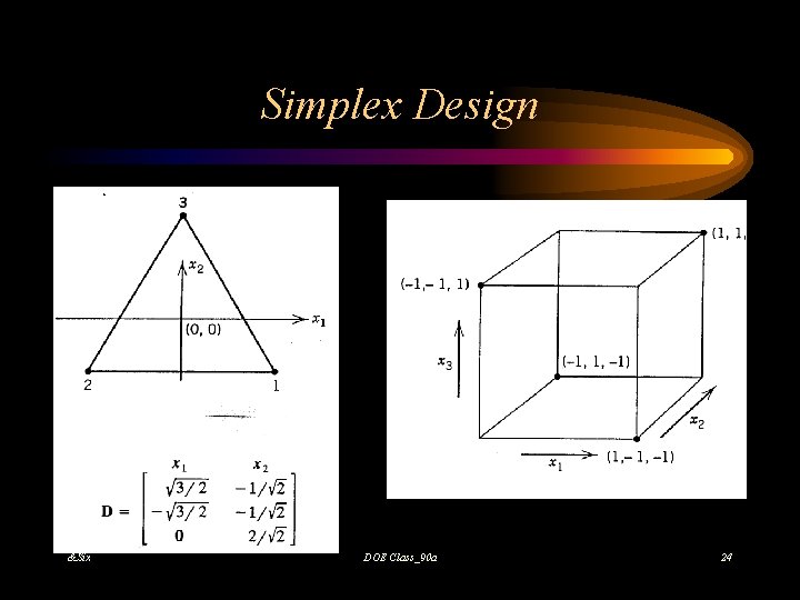 Simplex Design &Six DOE Class_90 a 24 