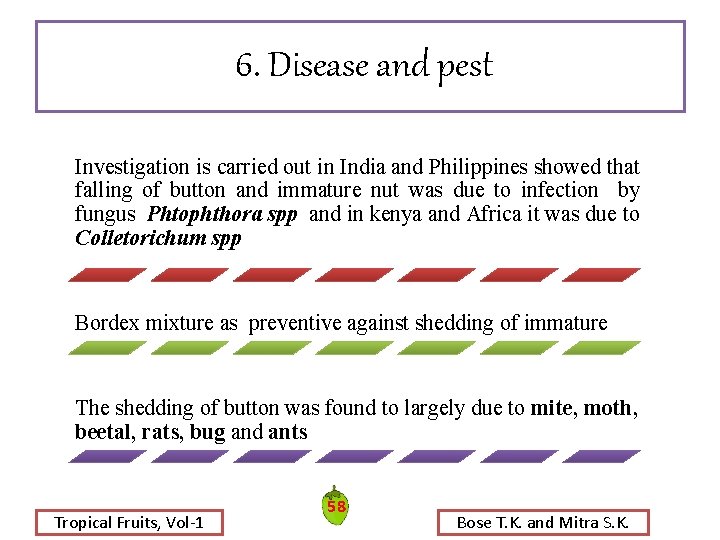 6. Disease and pest Investigation is carried out in India and Philippines showed that 6. Disease and pest Investigation is carried out in India and Philippines showed that
