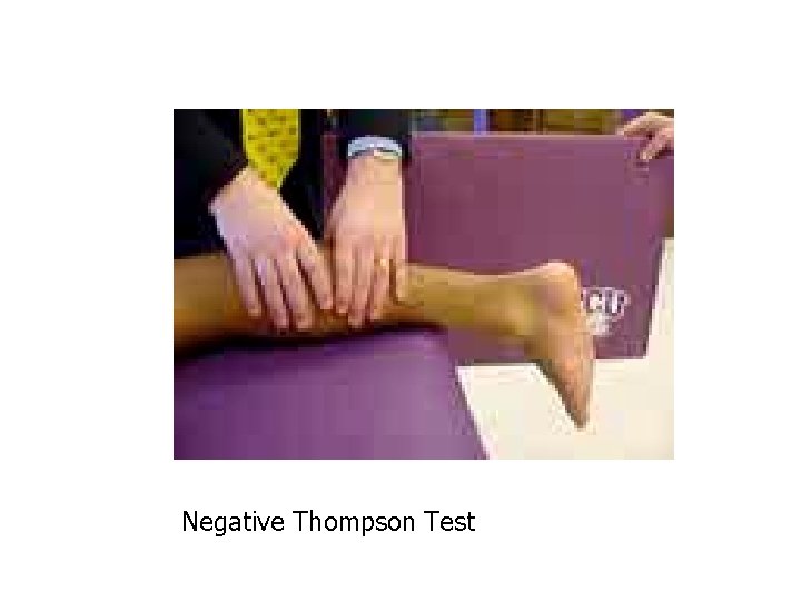 Negative Thompson Test 