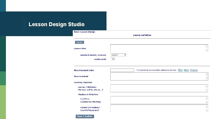 Lesson Design Studio 