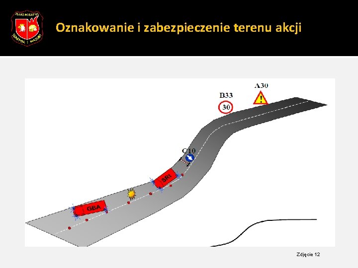 22 Oznakowanie i zabezpieczenie terenu akcji Zdjęcie 12 