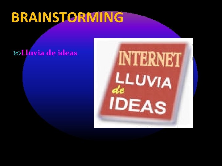 BRAINSTORMING Lluvia de ideas 