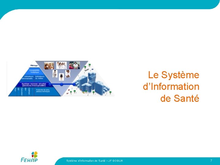 Le Système d’Information de Santé – JF GOGLIN 7 