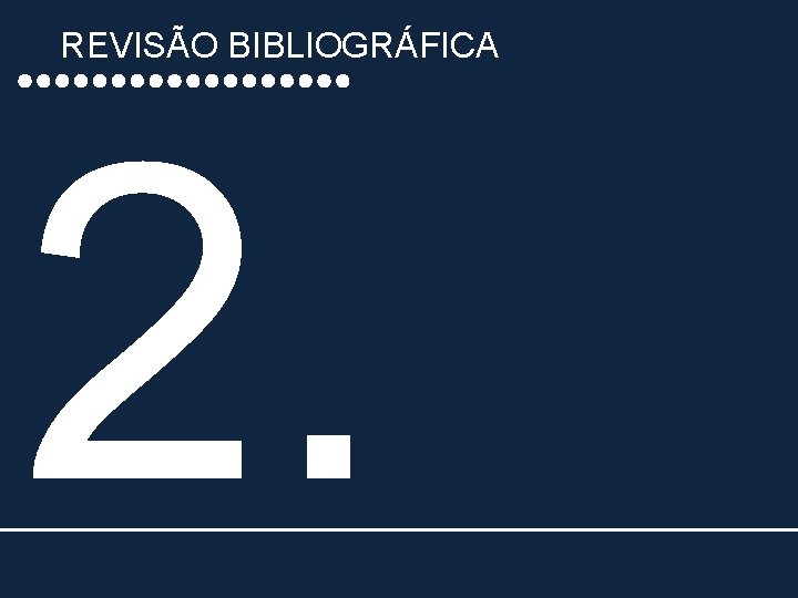 REVISÃO BIBLIOGRÁFICA 2. 
