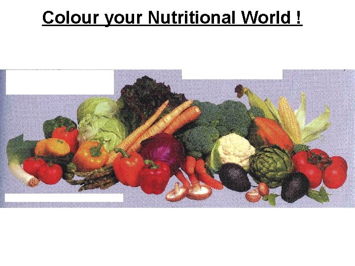 Colour your Nutritional World ! 