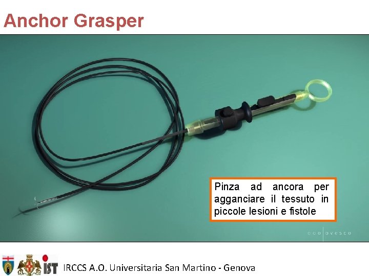 Anchor Grasper Pinza ad ancora per agganciare il tessuto in piccole lesioni e fistole