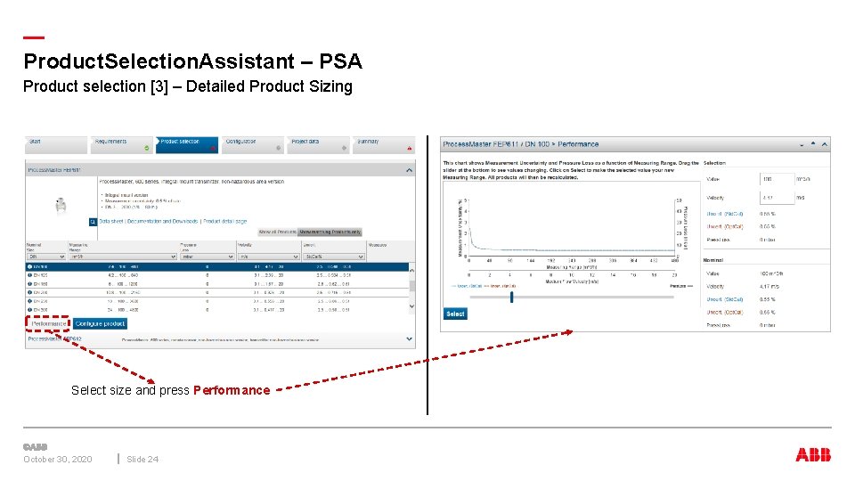 — Product. Selection. Assistant – PSA Product selection [3] – Detailed Product Sizing Select