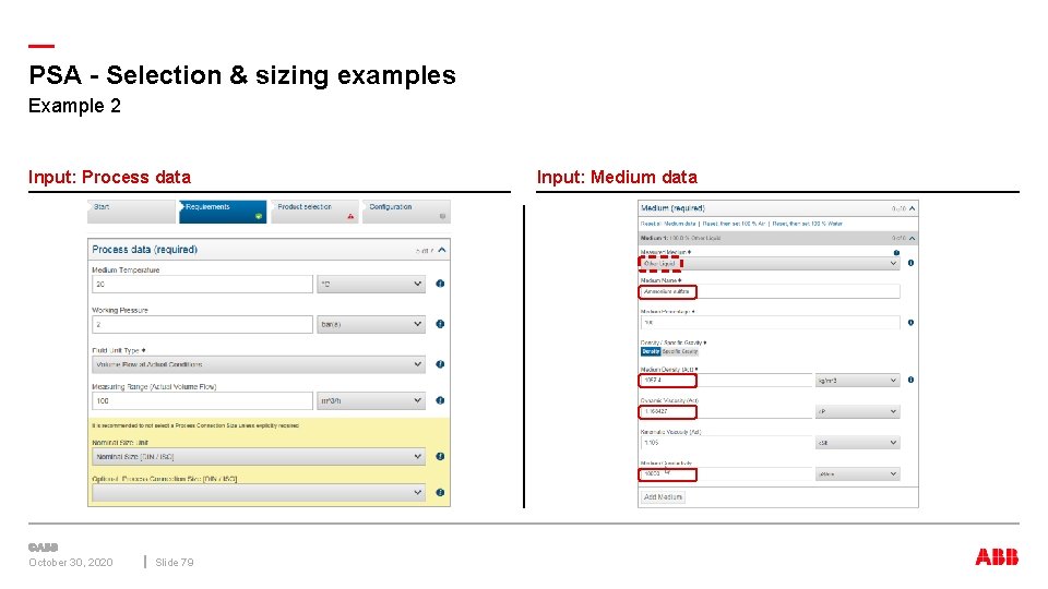 — PSA - Selection & sizing examples Example 2 Input: Process data October 30,