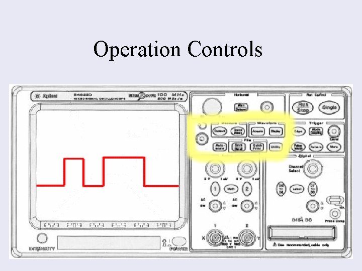 Operation Controls 