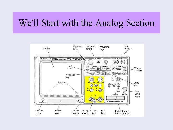 We'll Start with the Analog Section 