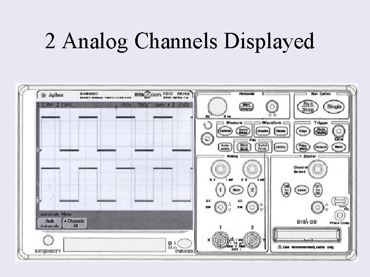 2 Analog Channels Displayed 