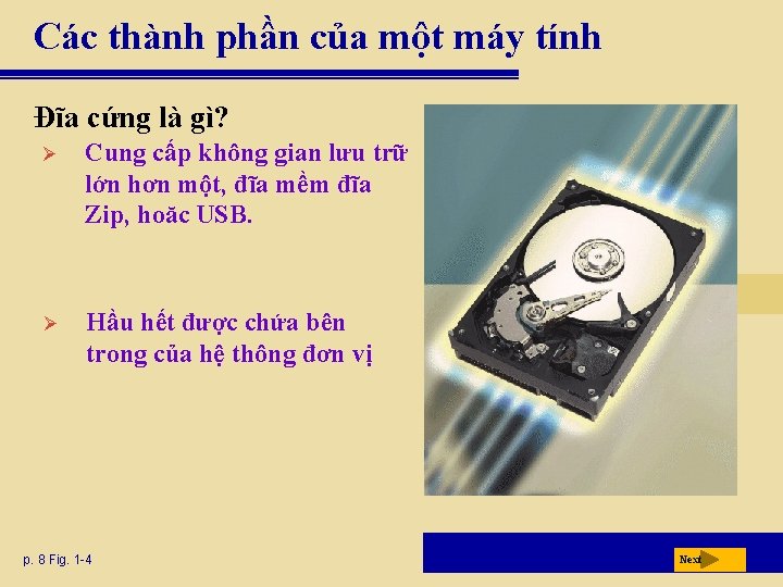 Các thành phần của một máy tính Đĩa cứng là gì? Cung cấp không