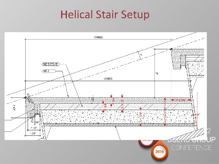 Helical Stair Setup 