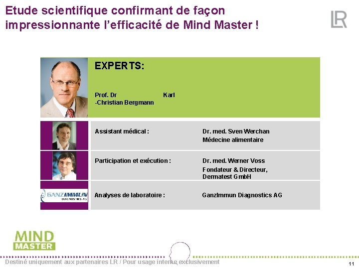 Etude scientifique confirmant de façon impressionnante l’efficacité de Mind Master ! EXPERTS: Prof. Dr