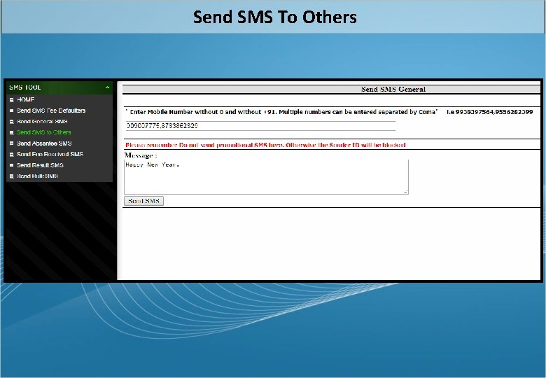 Send SMS To Others 