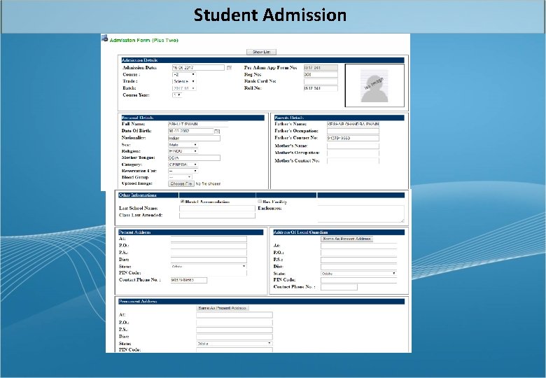 Student Admission 