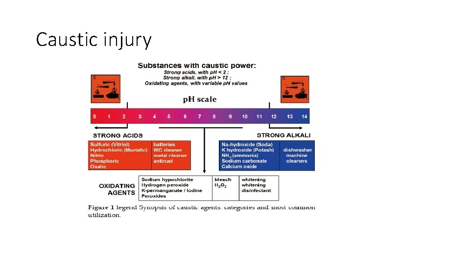 Caustic injury 