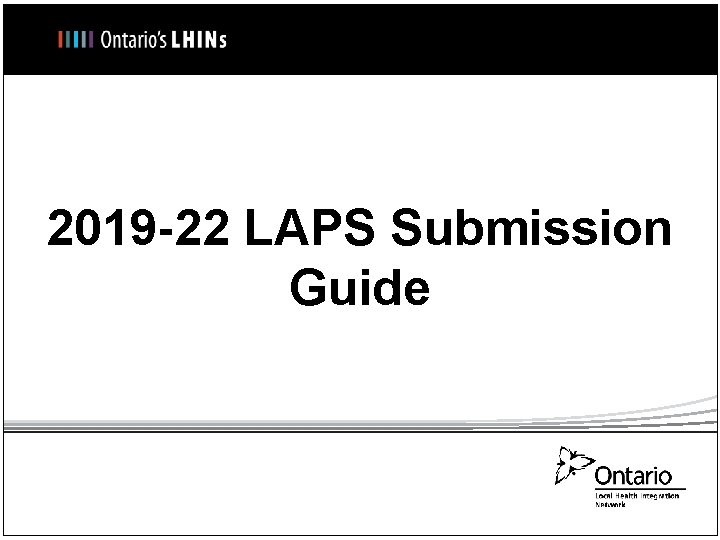 2019 -22 LAPS Submission Guide 