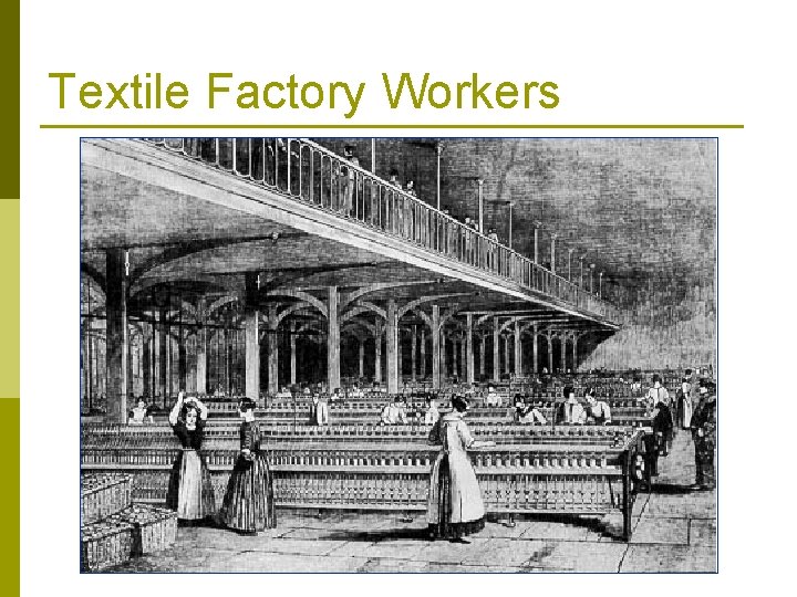 Textile Factory Workers Textile Factory Workers