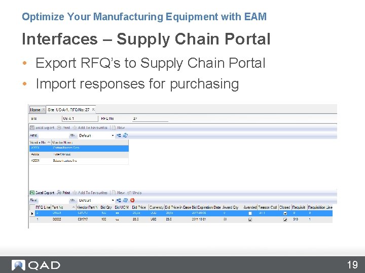 Optimize Your Manufacturing Equipment with EAM Interfaces – Supply Chain Portal • Export RFQ’s Optimize Your Manufacturing Equipment with EAM Interfaces – Supply Chain Portal • Export RFQ’s