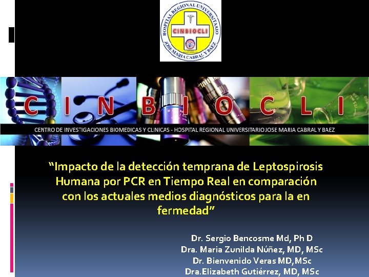 “Impacto de la detección temprana de Leptospirosis Humana por PCR en Tiempo Real en