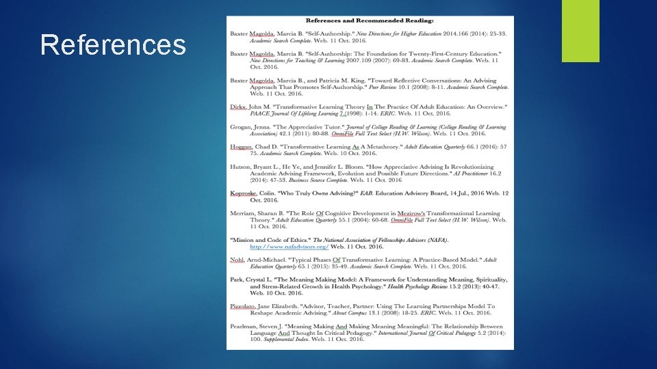 References References