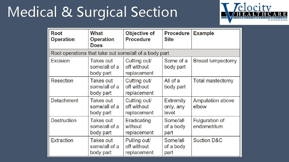 Medical & Surgical Section 