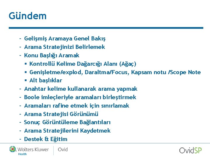 Gündem – Gelişmiş Aramaya Genel Bakış – Arama Stratejinizi Belirlemek – Konu Başlığı Aramak