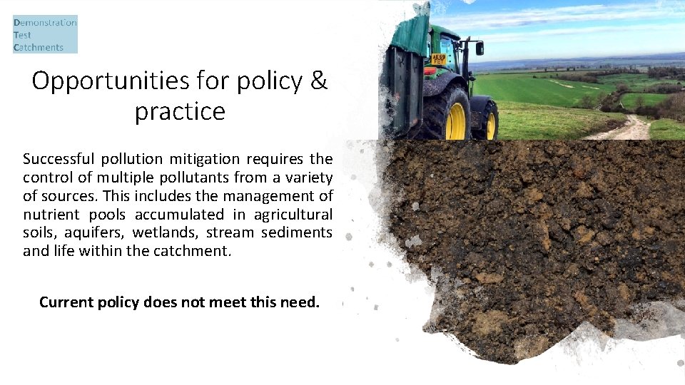 Opportunities for policy & practice Successful pollution mitigation requires the control of multiple pollutants