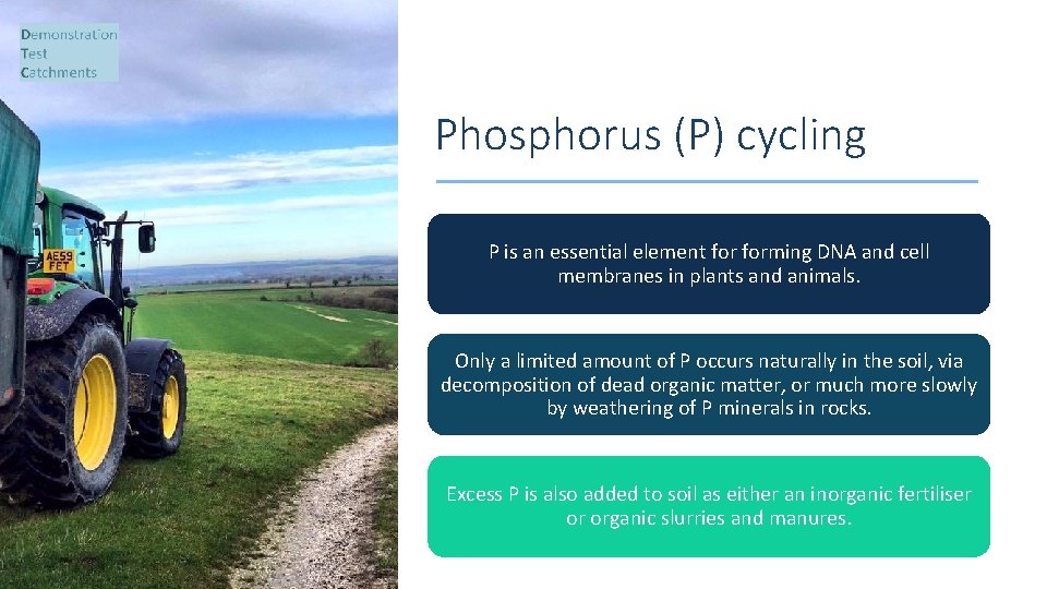 Phosphorus (P) cycling P is an essential element forming DNA and cell membranes in