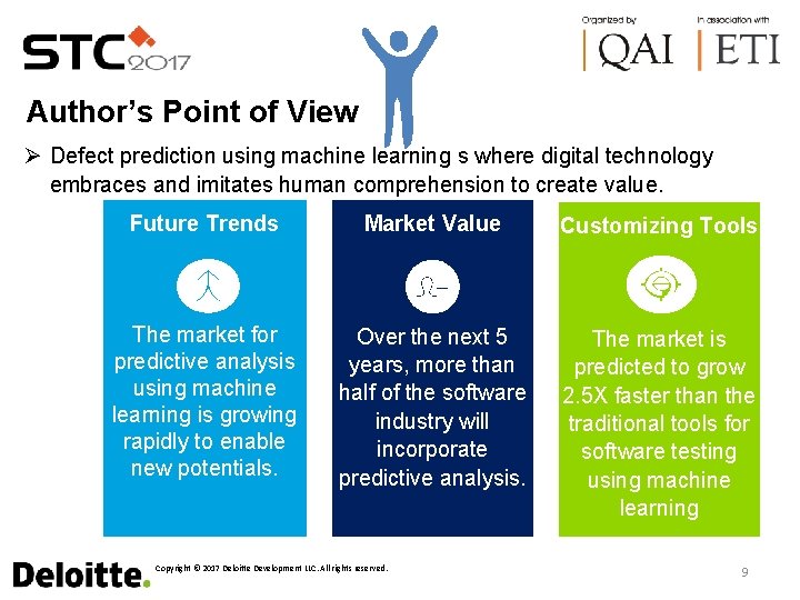 Author’s Point of View Ø Defect prediction using machine learning s where digital technology