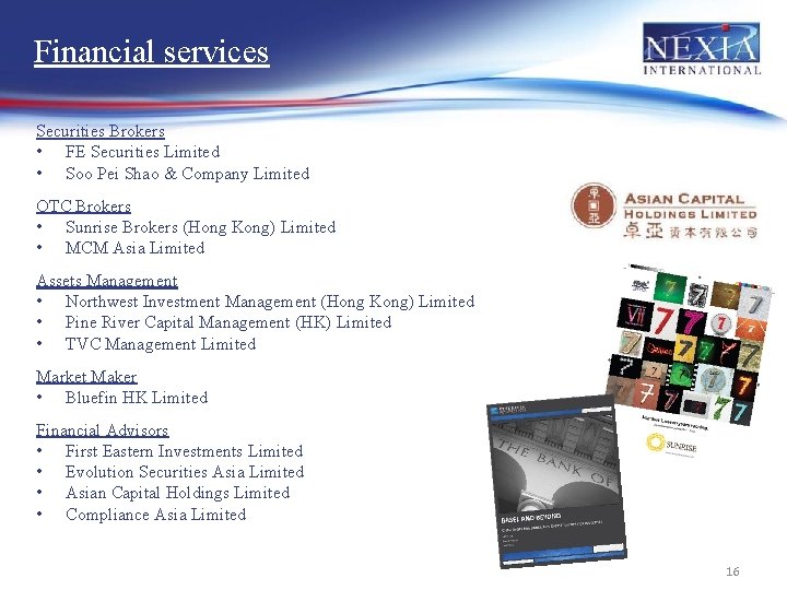 Financial services Securities Brokers • FE Securities Limited • Soo Pei Shao & Company