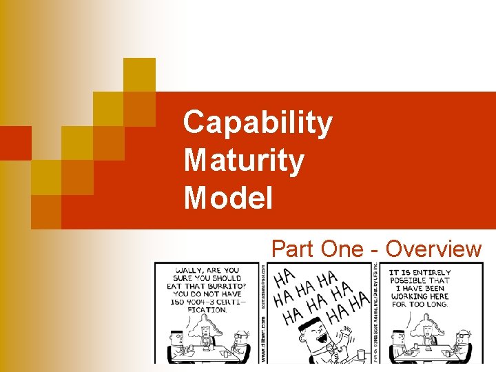 Capability Maturity Model Part One - Overview 