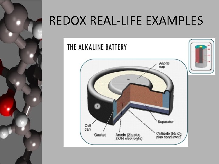 REDOX REAL-LIFE EXAMPLES REDOX REAL-LIFE EXAMPLES