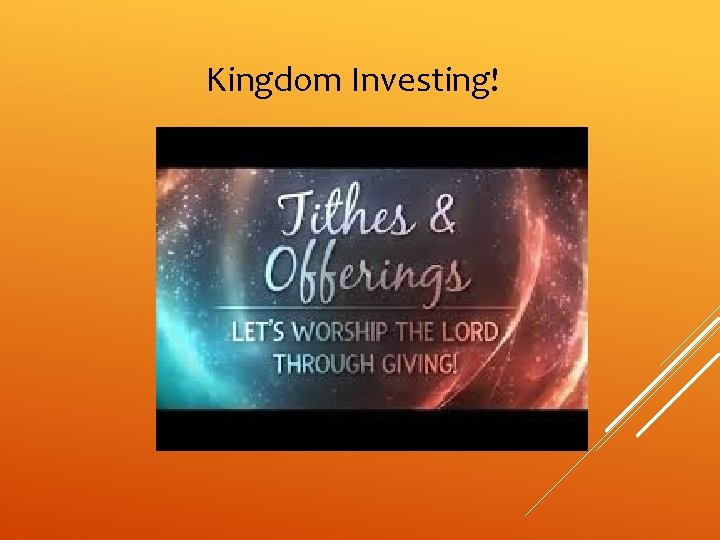 Kingdom Investing! 