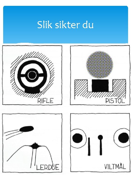 Slik sikter du 