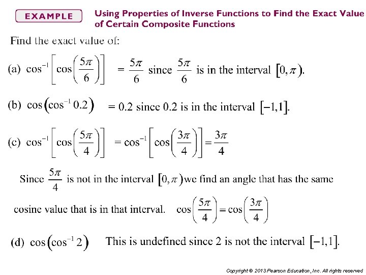 Copyright © 2013 Pearson Education, Inc. All rights reserved 