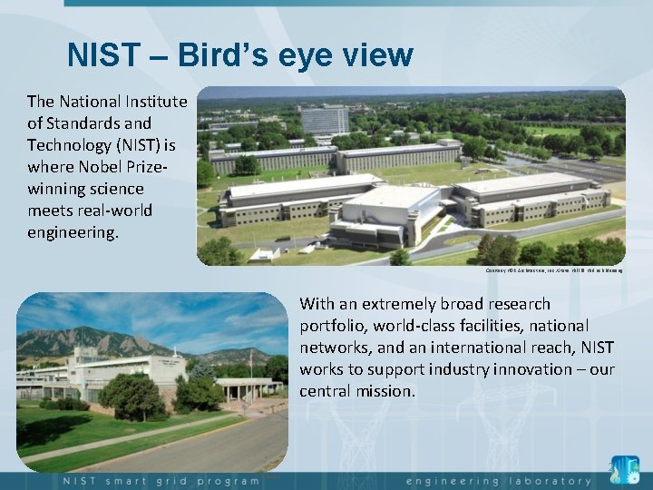 NIST Bird’s eye view The National Institute of Standards and Technology (NIST) is where NIST Bird’s eye view The National Institute of Standards and Technology (NIST) is where
