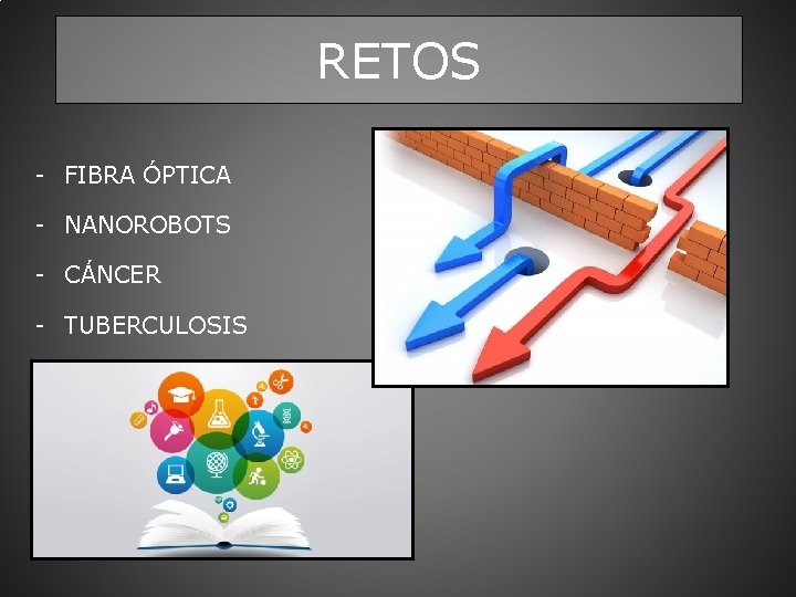 RETOS - FIBRA ÓPTICA - NANOROBOTS - CÁNCER - TUBERCULOSIS 