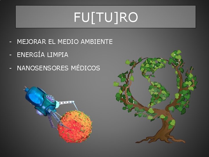 FU[TU]RO - MEJORAR EL MEDIO AMBIENTE - ENERGÍA LIMPIA - NANOSENSORES MÉDICOS 